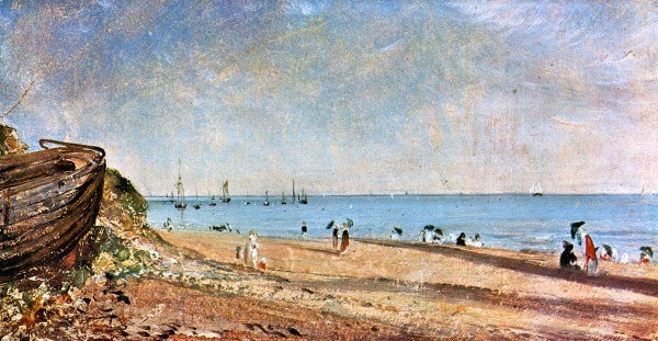 People on the Brighton Beach by John Constable